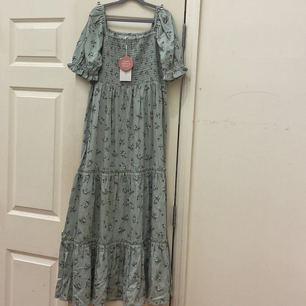 Floral Maxi Dress in Green
